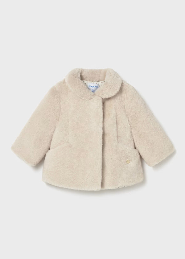 Mayoral Baby Girl Faux Fur Coat   2434-50   Arena