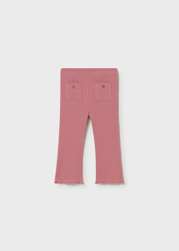 Mayoral Baby Girl Flare Ribbed Legging   1744-18   Blush