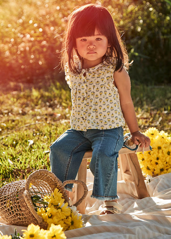 Mayoral Baby Girl Denim Trousers   1572-40   Medio
