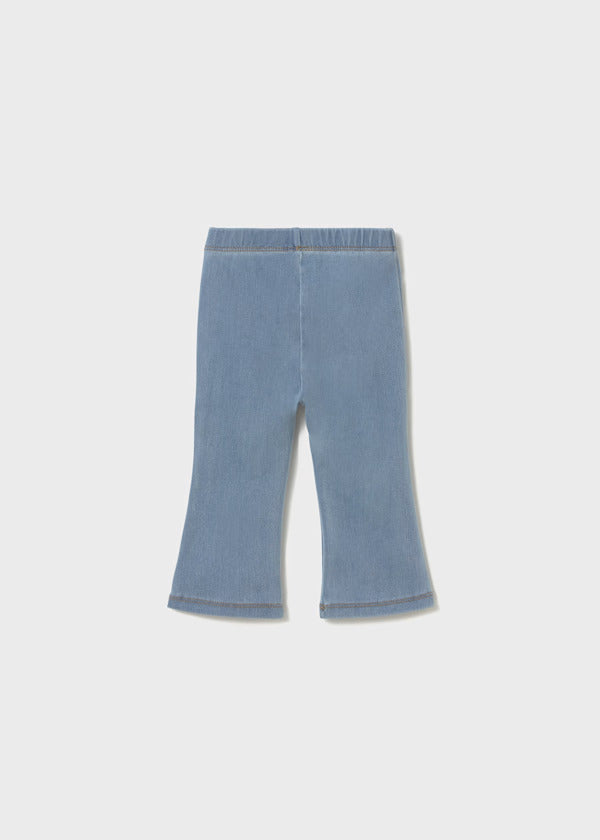 Mayoral Baby Girl Flare Knit Denim Legging  1731-77   Claro