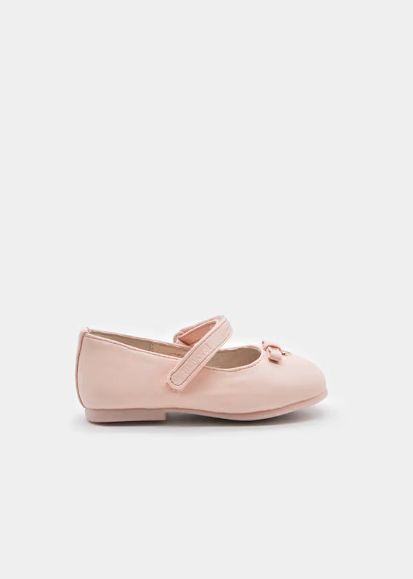 Mayoral Girls Ballerina Flats With Bow Detail   41727-17   Rosa