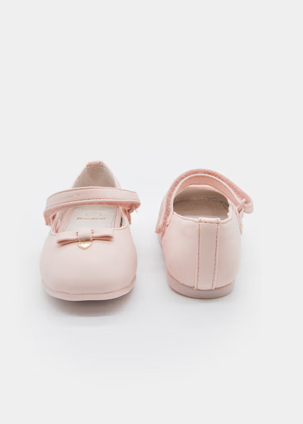 Mayoral Girls Ballerina Flats With Bow Detail   41727-17   Rosa