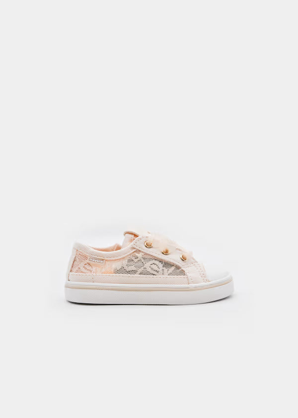 Mayoral Baby Girl Lace Sneakers   41725-11   Crudo