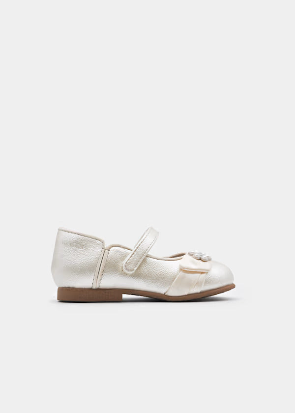 Mayoral Girls Formal Ballerina Flats   41729-20   Platino