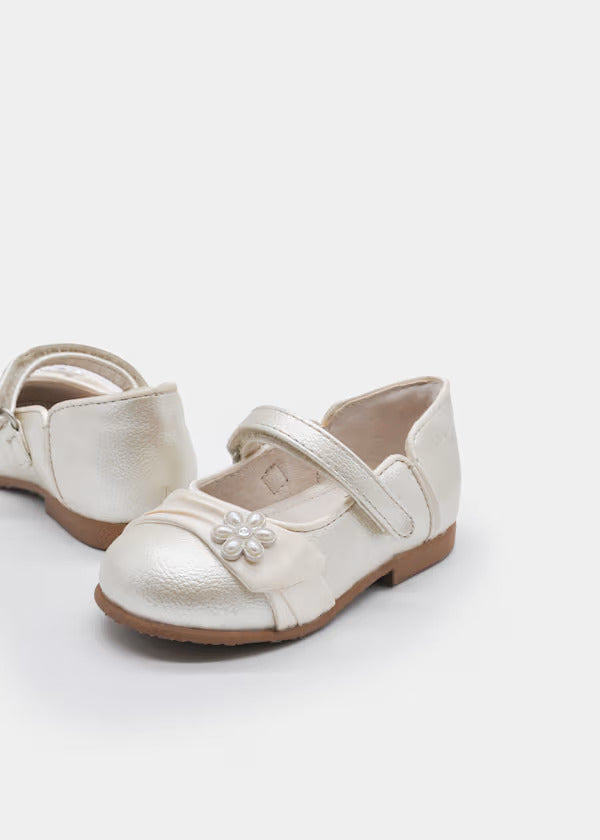Mayoral Girls Formal Ballerina Flats   41729-20   Platino
