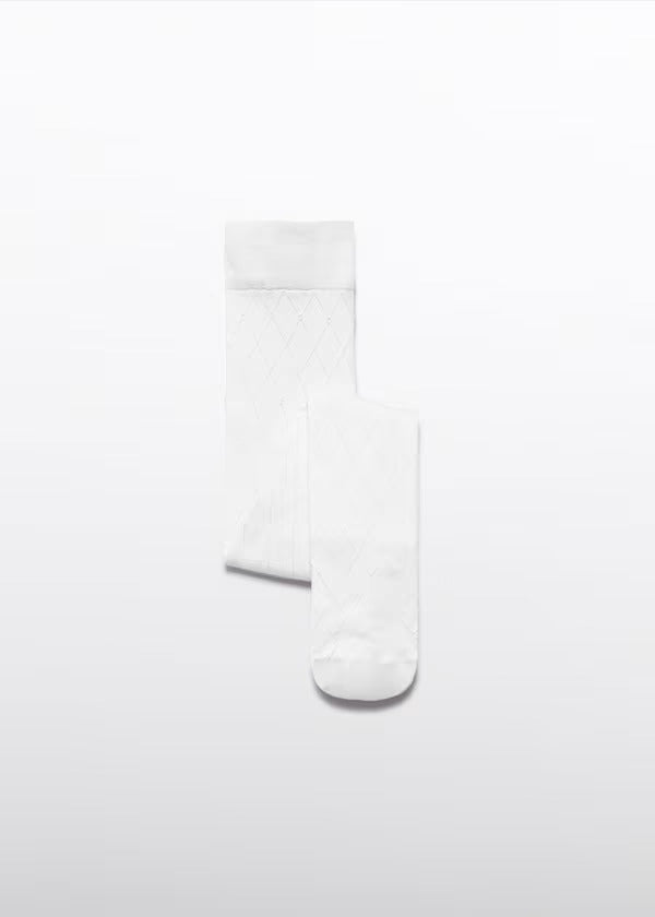 Abel & Lula Baby Girl Tights  5945-15 Nata (Cream)