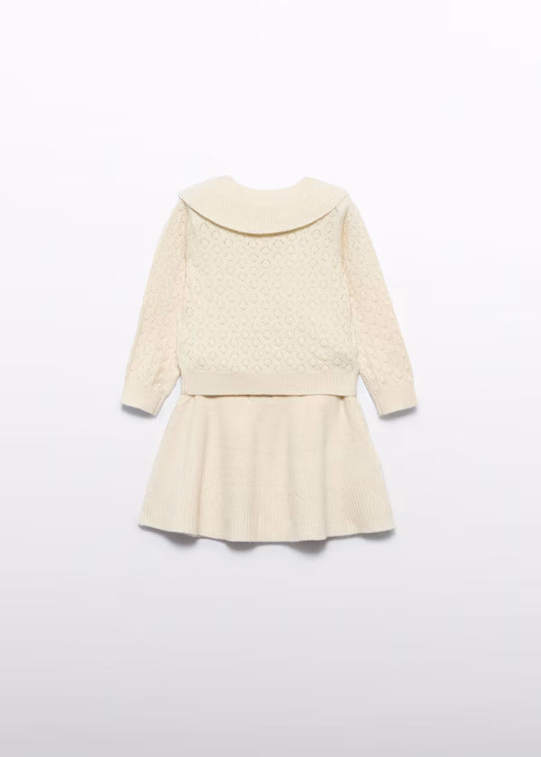 Abel & Lula Baby Girl Knit 2Pce. Skirt Set   5514-1   Almendra