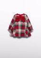 Abel & Lula Baby Girl Plaid Dress   5509-2   Rojo