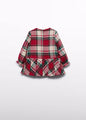 Abel & Lula Baby Girl Plaid Dress   5509-2   Rojo