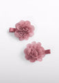 Abel & Lula Girls Chiffon Hairclip Set of 2   5967-31   Rosa