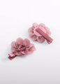 Abel & Lula Girls Chiffon Hairclip Set of 2   5967-31   Rosa