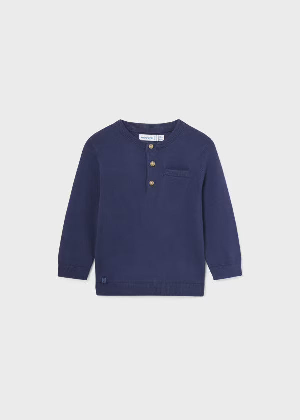 Mayoral Baby Boy Henley Style Sweater  1383-34  Tinta