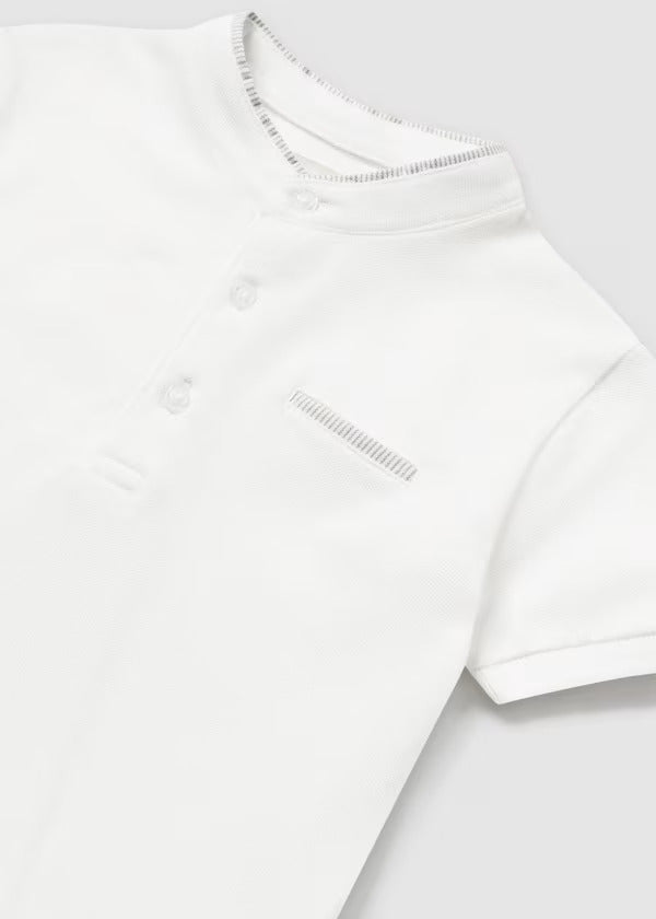 Mayoral Baby Boy Short Sleeve Polo  1104-75  Crudo**