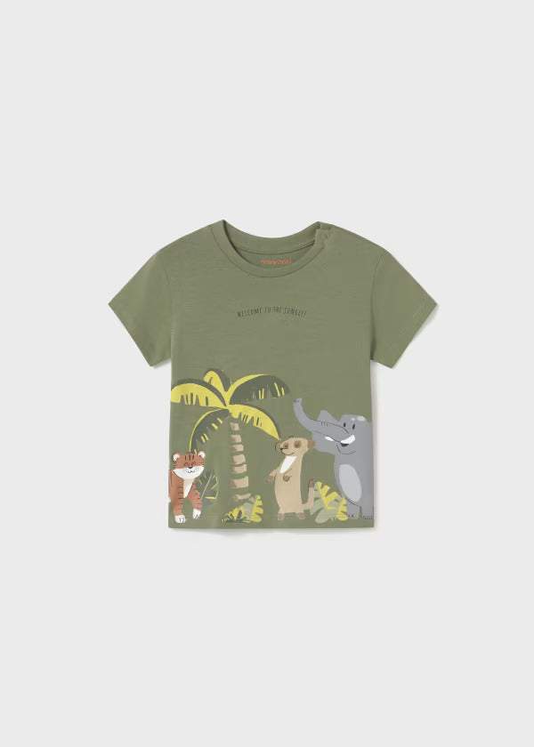 Mayoral Baby Boy Short Sleeve Tee  1057-23  Salvia**