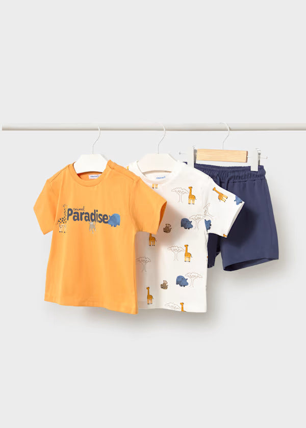 Mayoral Baby Boy 3 Piece Short Set   1669-41   Oceano