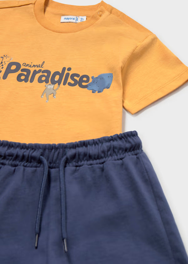 Mayoral Baby Boy 3 Piece Short Set   1669-41   Oceano