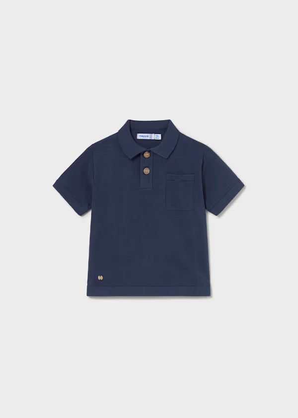 Mayoral Baby Boy Short Sleeve Knit Polo   1109-42   Atlantico