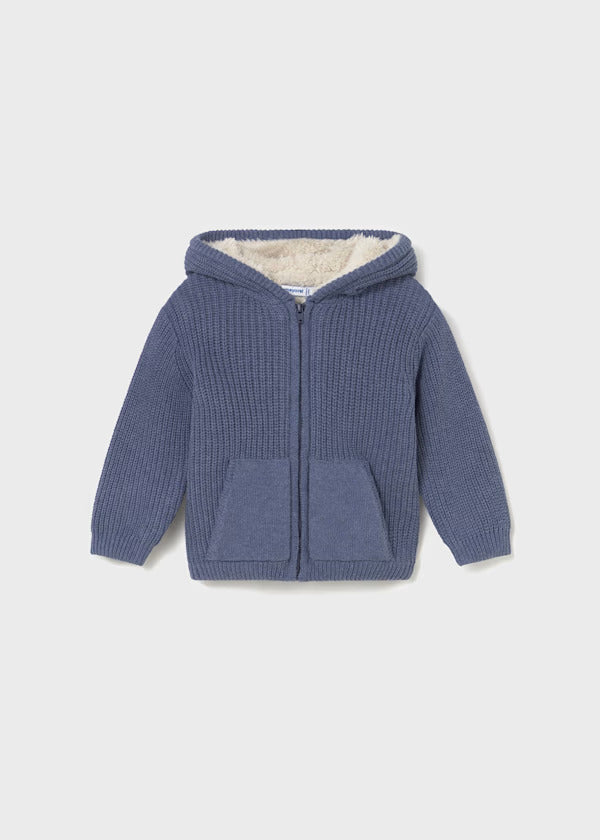 Mayoral Baby Boy Sherpa Lined Hooded Sweater   2350-75   Ballena vi