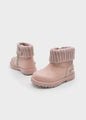 Mayoral Baby Girl Knit Biker Boots   42569-58   Rosa