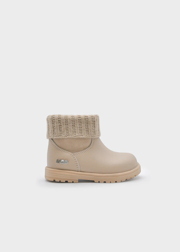 Mayoral Baby Girl Knit & Leather Boots   42.569-57   Arena