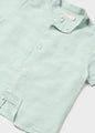Mayoral Baby Boy Short Sleeve Linen Shirt  1113-87  Eucalipto