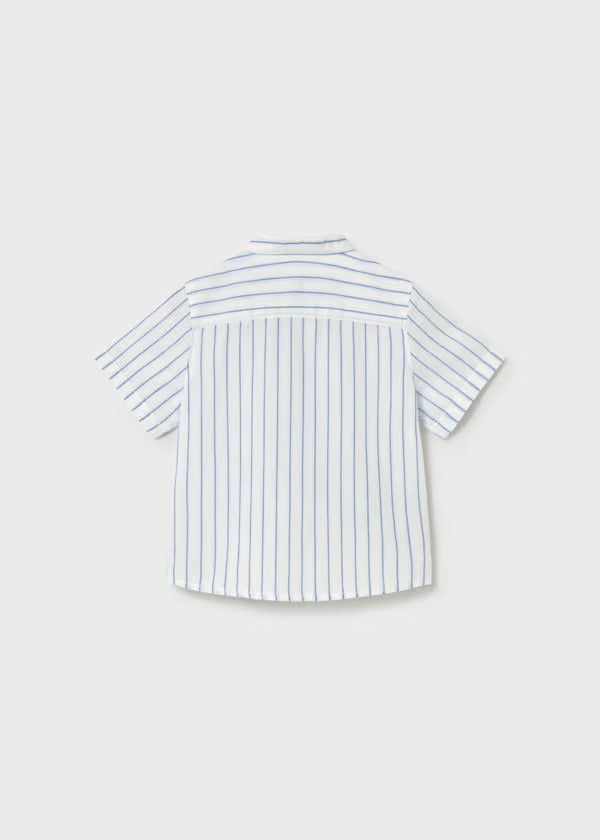 Mayoral Baby Boy Striped Linen Shirt   1111-20   Oceano