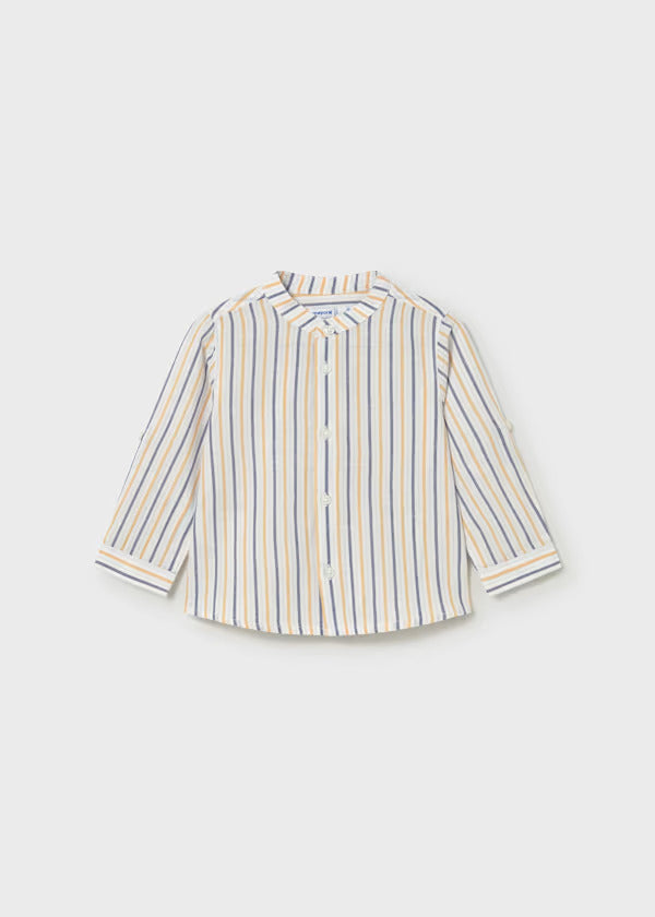 Mayoral Baby Boy Long Sleeve Stripe Shirt   1116-36   Peach