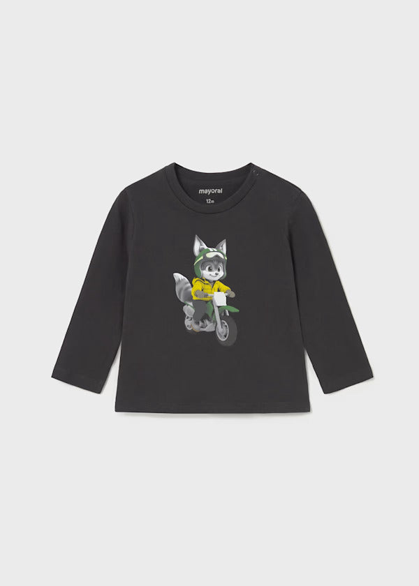 Mayoral Baby Boy Long Sleeve Tee   2065-22   Sombra