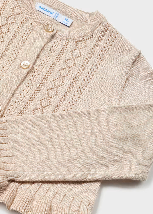 Mayoral Baby Girl Knit Cardigan  1382-82  Raiz Vig *
