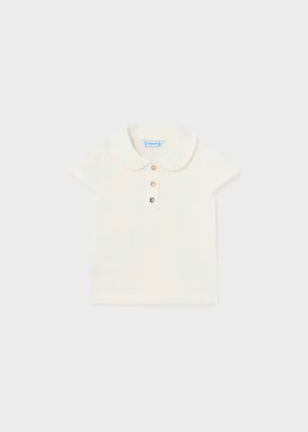 Mayoral Baby Girl Short Sleeve Fancy Tee  1101-58  Crudo