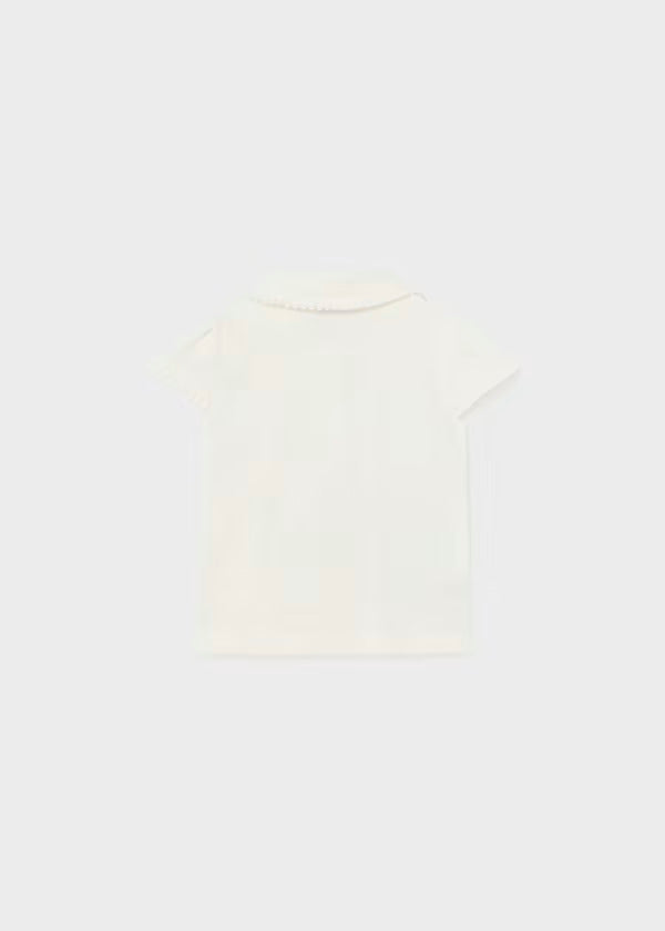 Mayoral Baby Girl Short Sleeve Fancy Tee  1101-58  Crudo