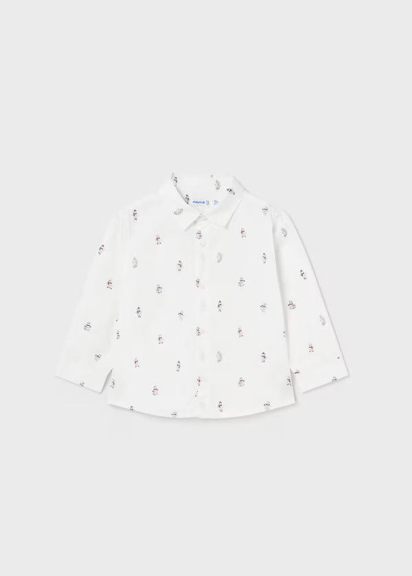 Mayoral Baby Boy Long Sleeve Dress Shirt  2188-63  Osos **