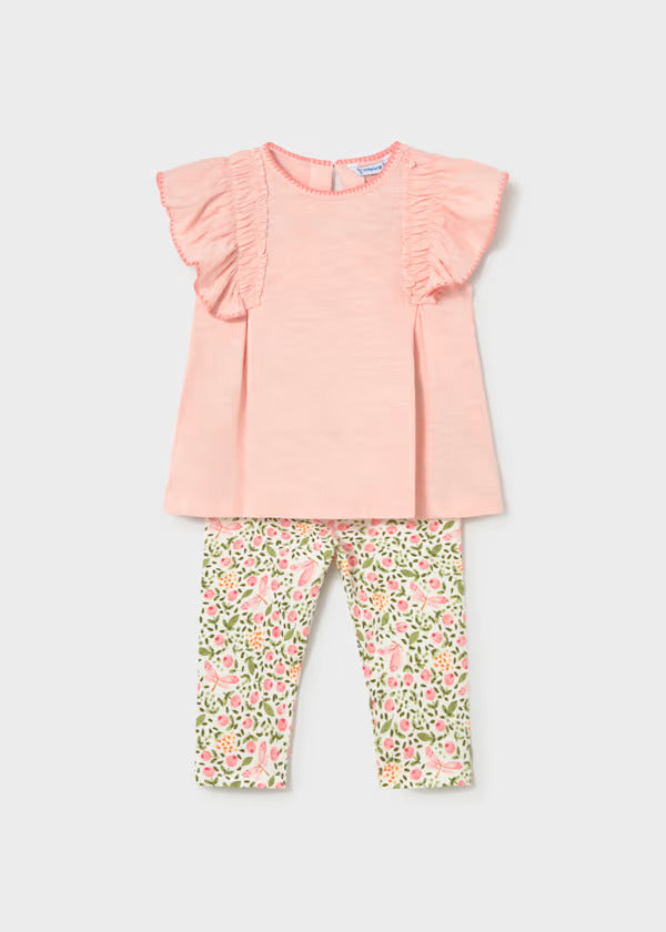 Mayoral Baby Girl 2 Piece Legging Set   1748-34   Blossom