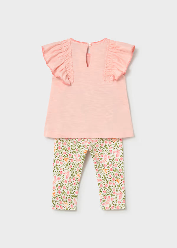 Mayoral Baby Girl 2 Piece Legging Set   1748-34   Blossom