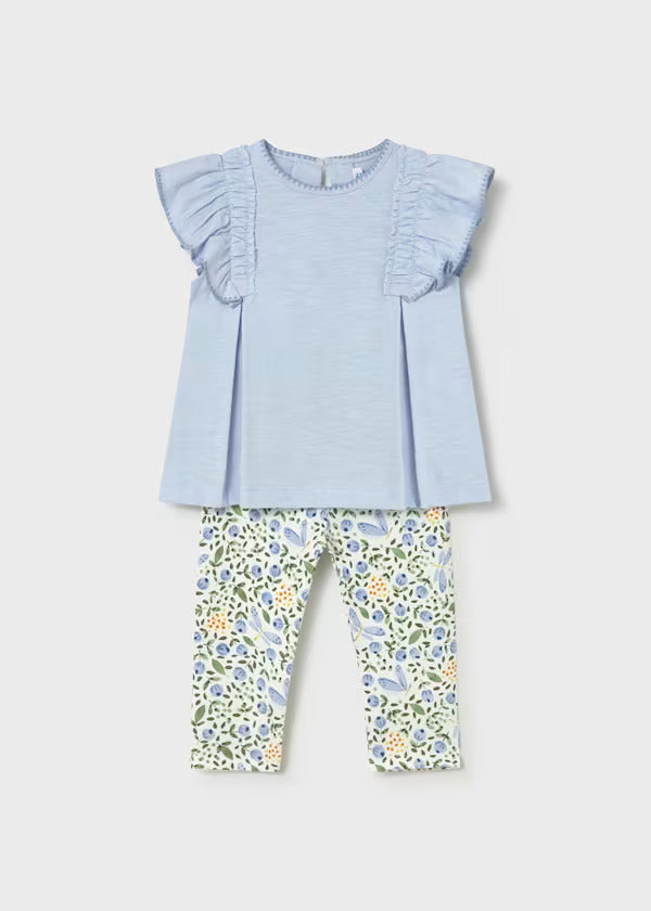 Mayoral Baby Girl Legging Set   1748-33   Cielo