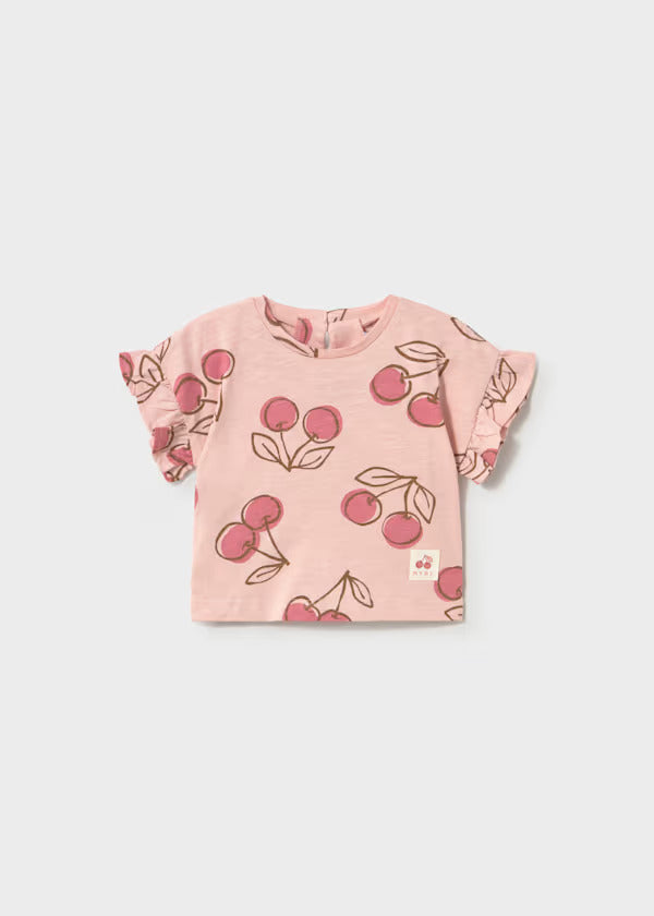 Mayoral Baby Girl Short Sleeve Tee   1082-17   Peonia