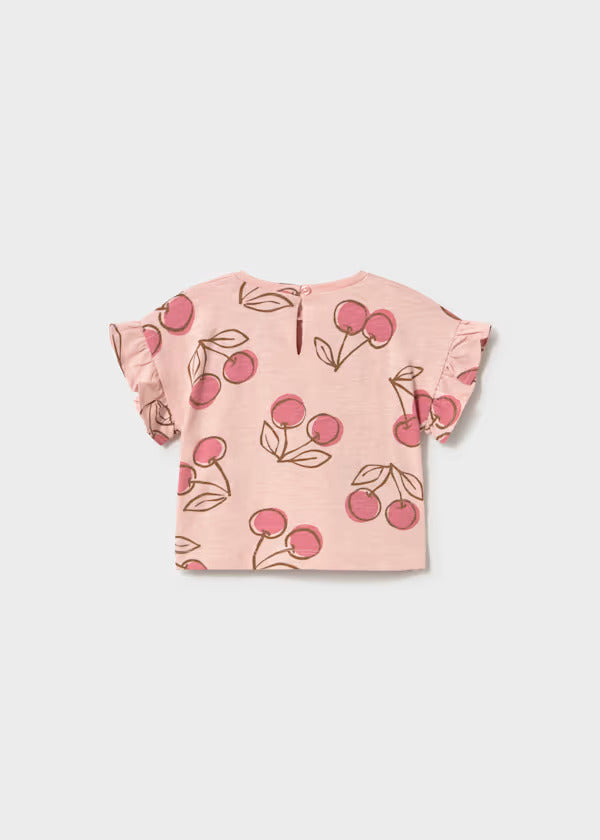 Mayoral Baby Girl Short Sleeve Tee   1082-17   Peonia