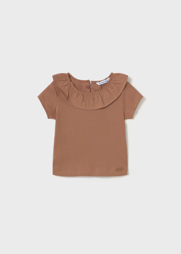 Mayoral Baby Girl Ruffled Shirt   1045-55  Toffe