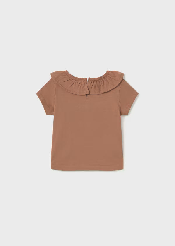 Mayoral Baby Girl Ruffled Shirt   1045-55  Toffe