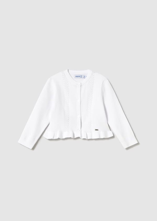 Mayoral Baby Girl Cardigan   1398-31   Blanco