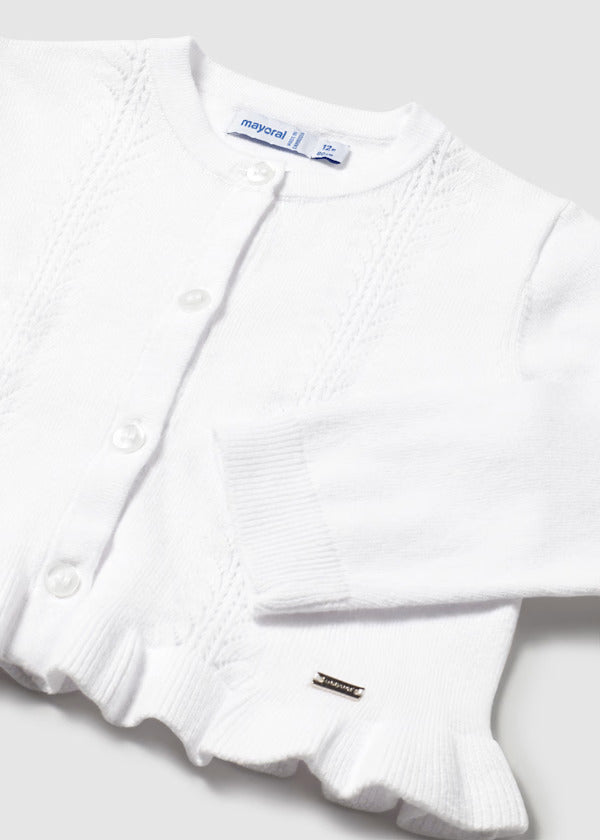 Mayoral Baby Girl Cardigan   1398-31   Blanco