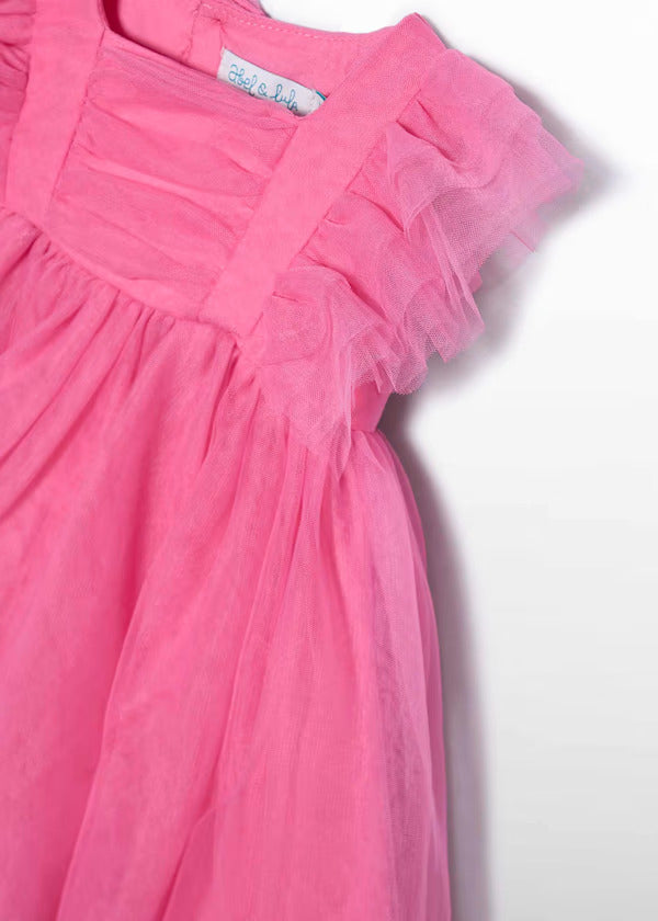 Abel & Lula Baby Girl Tulle Dress   5012-90   Chicle