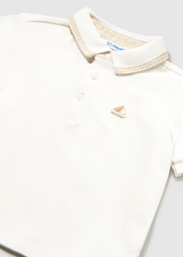 Mayoral Baby Boy Short Sleeve Polo   1107-77   Nata