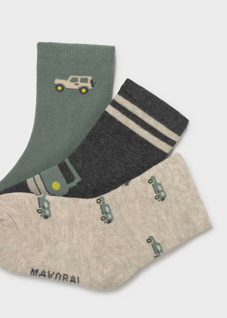 Mayoral Baby Boys Socks 3pk  10008-53 Abeto