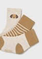 Mayoral Baby Boy Sock Set of 3   10009-57   Caramelo