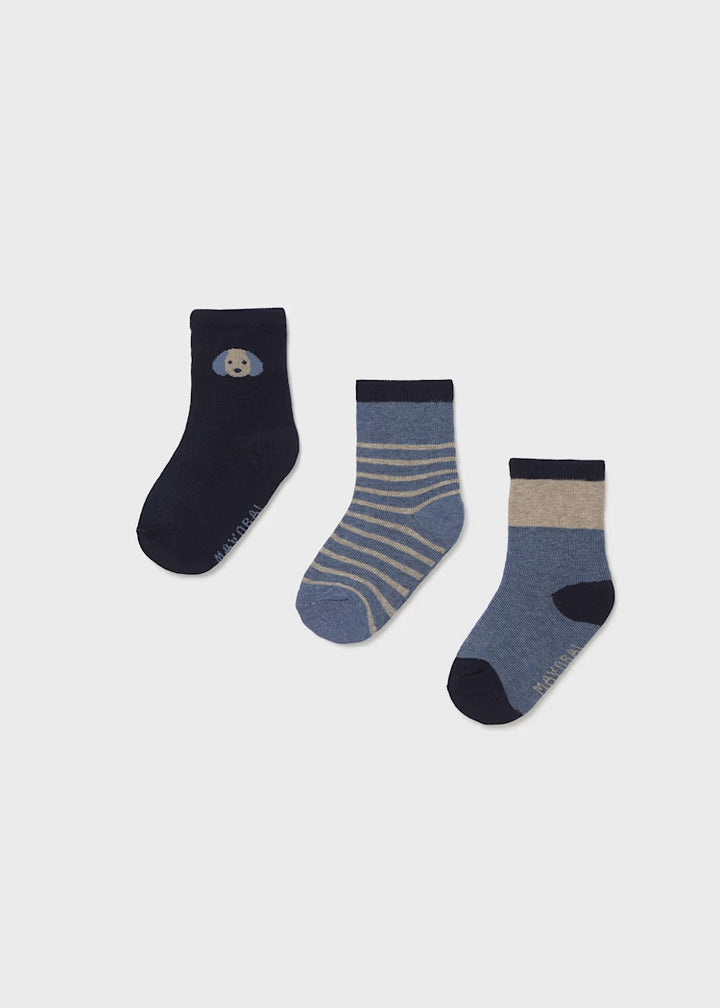 Mayoral Baby Boy Socks 3pk  10009-58  Ballena Vig