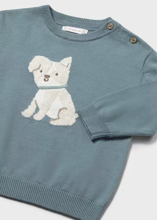 Mayoral Baby Boy Crew Neck Sweater   1308-11   Jade