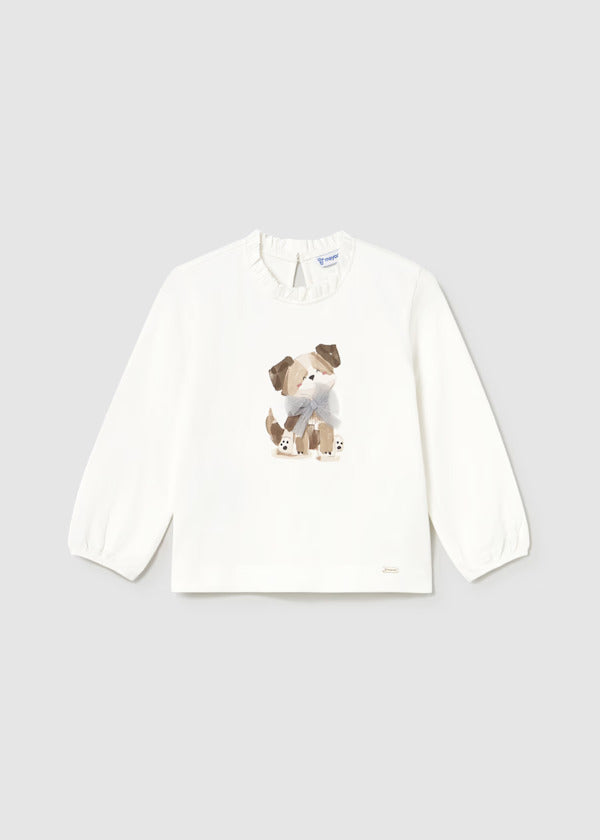 Mayoral Baby Girl Long Sleeve Tee   2075-77   Nata