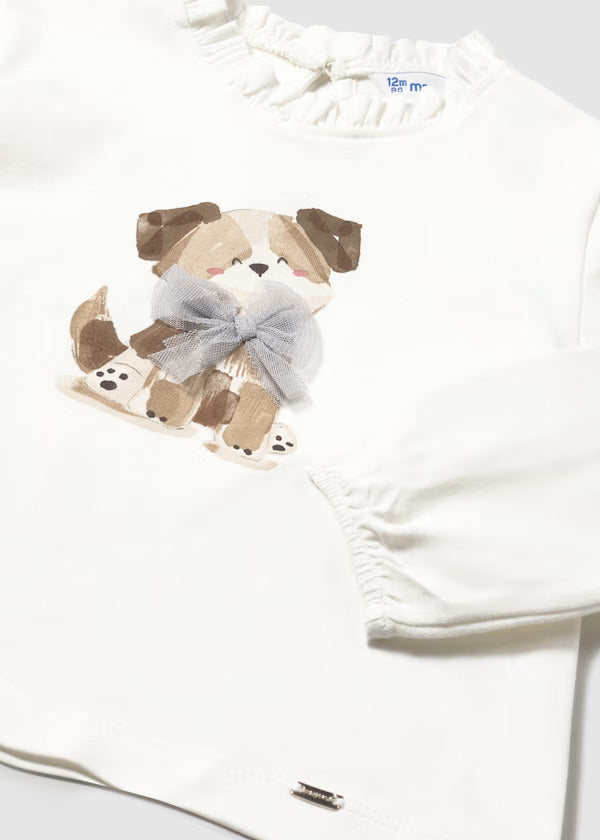 Mayoral Baby Girl Long Sleeve Tee   2075-77   Nata