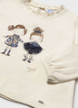 Mayoral Baby Girl Long Sleeve Tee   2075-79   Mac-Marino